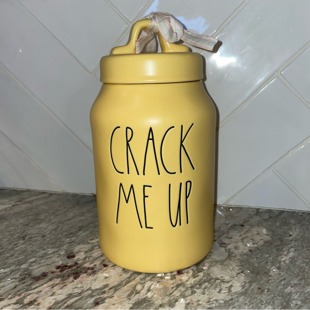 Rae Dunn Crack Me Up Canister